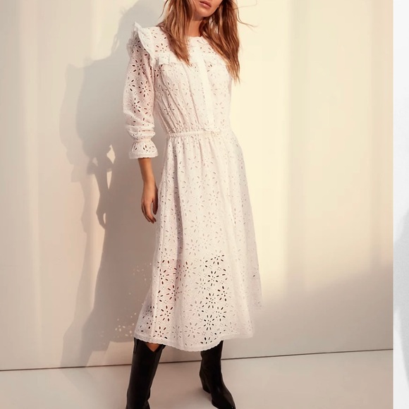 Aritzia Wilfred Gaia bohemian white dress - Picture 1 of 11